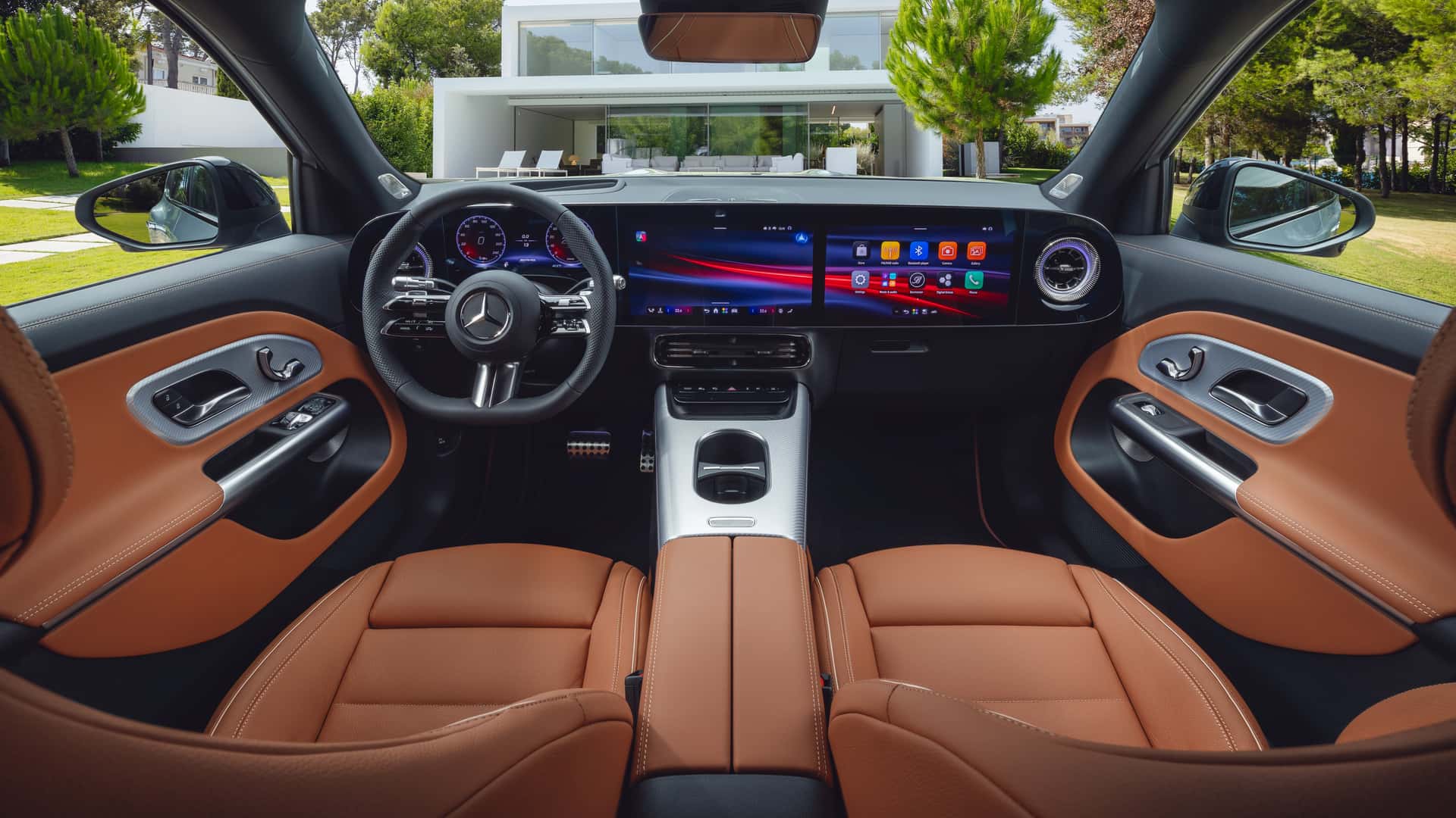 Vista diagonale della Mercedes-Benz GLB 2026 - 1