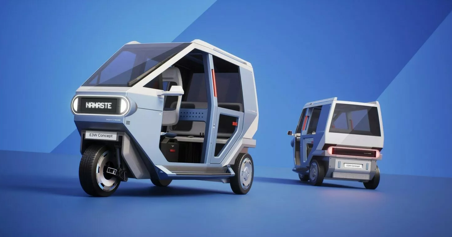 Concept elettrico a tre ruote di Hyundai Concept elettrico a tre ruote di Hyundai