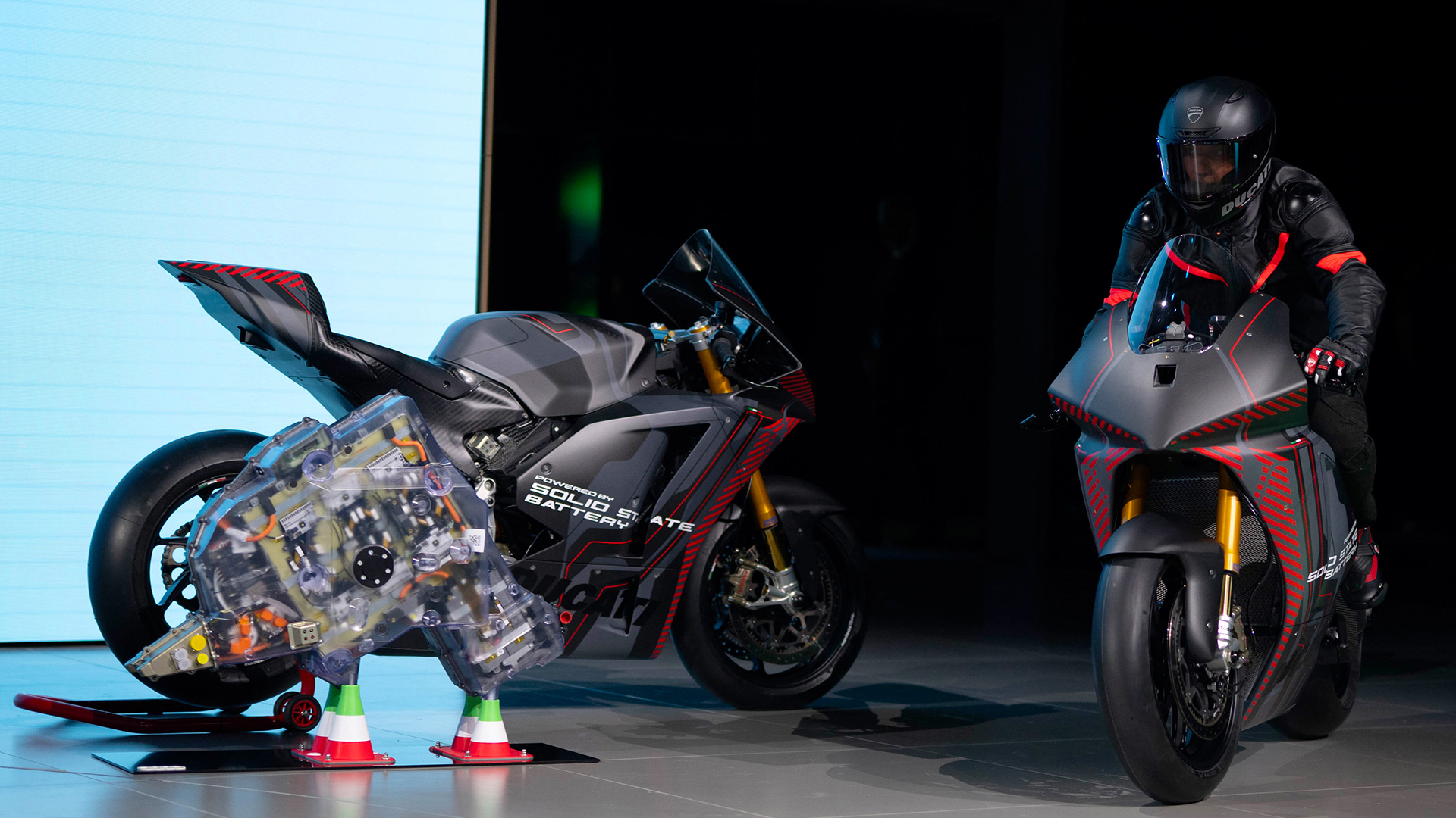 Prototipo della moto elettrica Ducati V21L