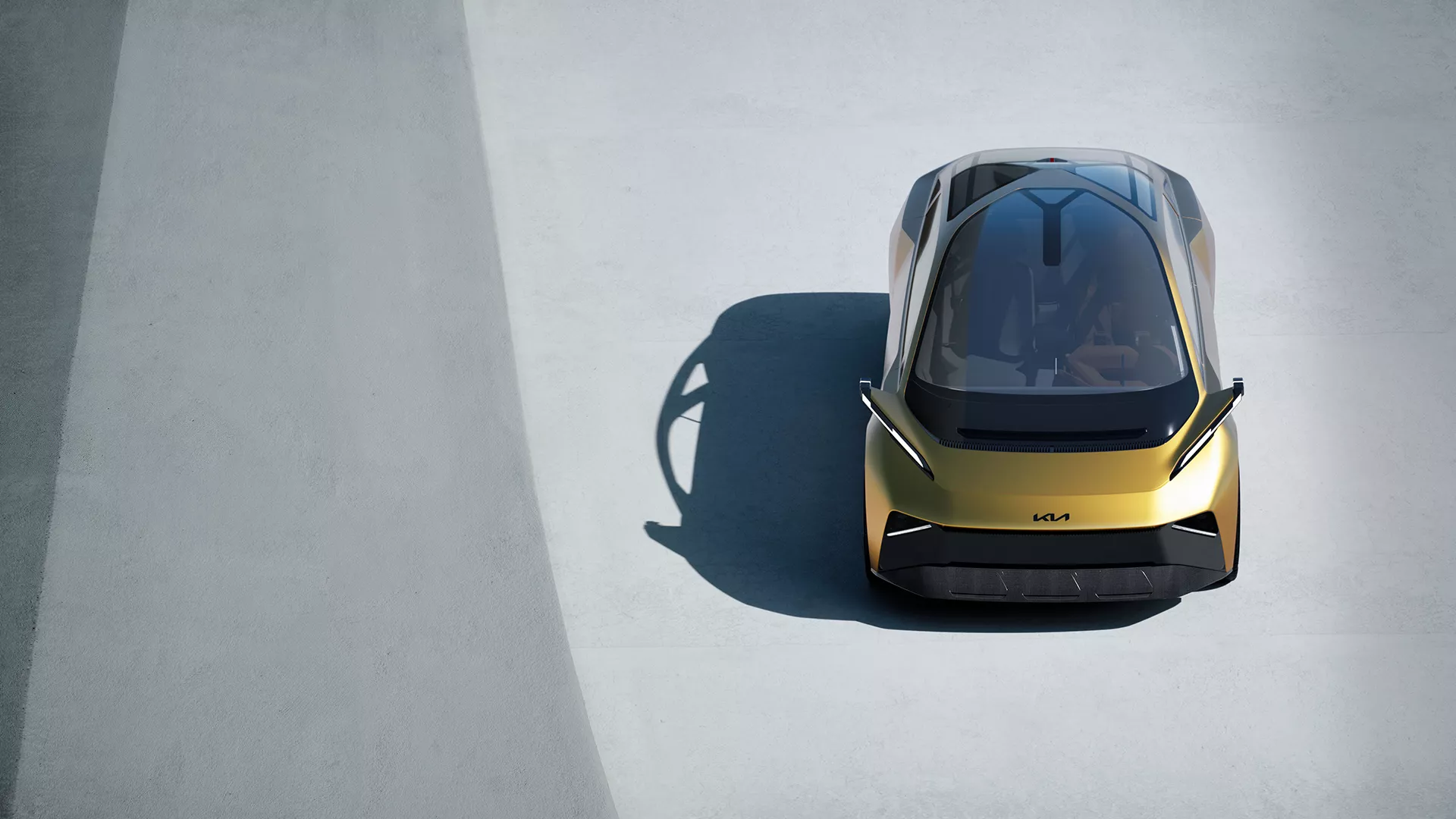 Vista frontale del concept Kia Vision Meta Turismo