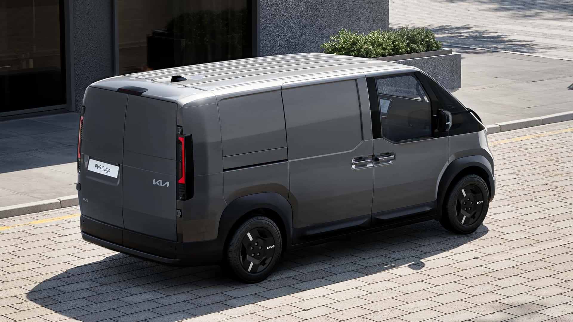 Kia PV5 vista laterale Kia PV5 vista laterale