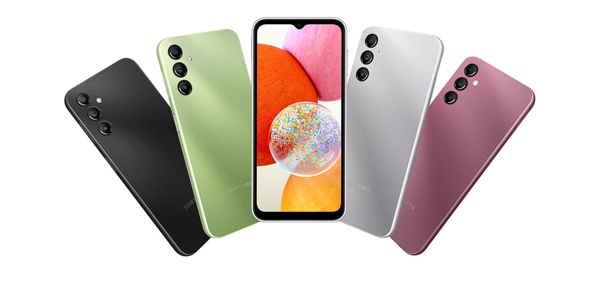Galaxy A14 Galaxy A14. Illustrazione: Samsung
