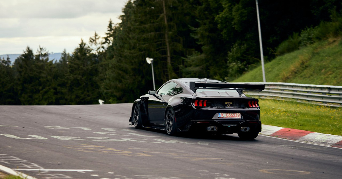 Ford Mustang GTD al Nurburgring. Ford Mustang GTD al Nurburgring.