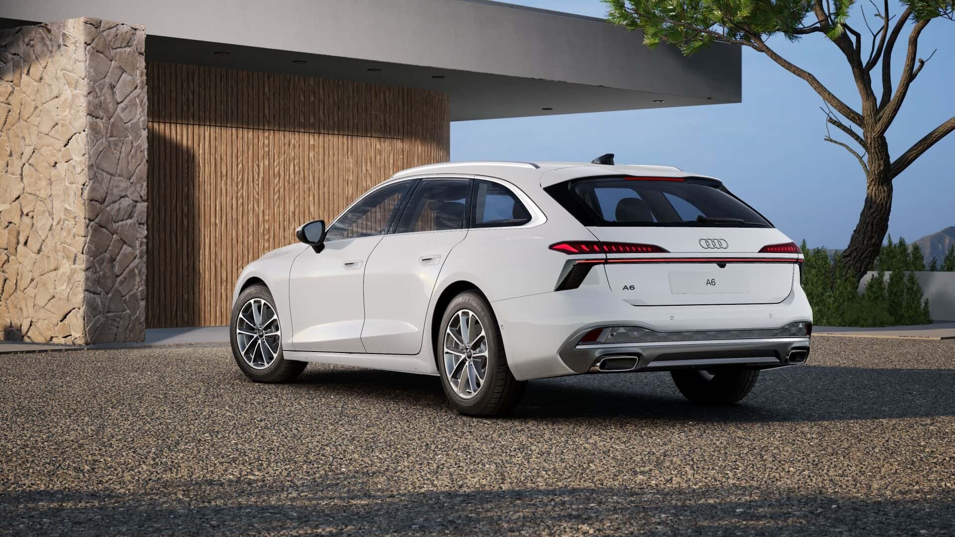 Design dell'Audi A6 Avant 2025 in configurazione base Design dell'Audi A6 Avant 2025 in configurazione base