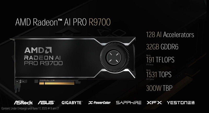Acceleratori grafici Radeon AI PRO 9000