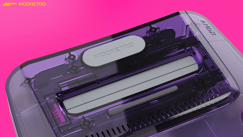 console ModRetro M64 con custodia trasparente