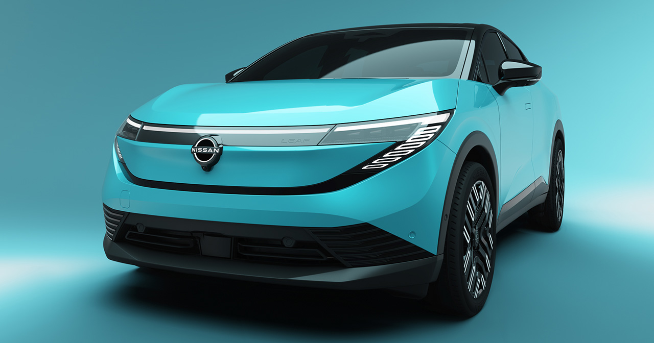 La Nissan Leaf di terza generazione. Illustrazione: Nissan Motor