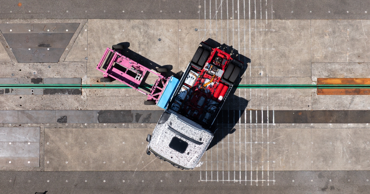 Risultati del crash test del Mercedes-Benz eActros 600