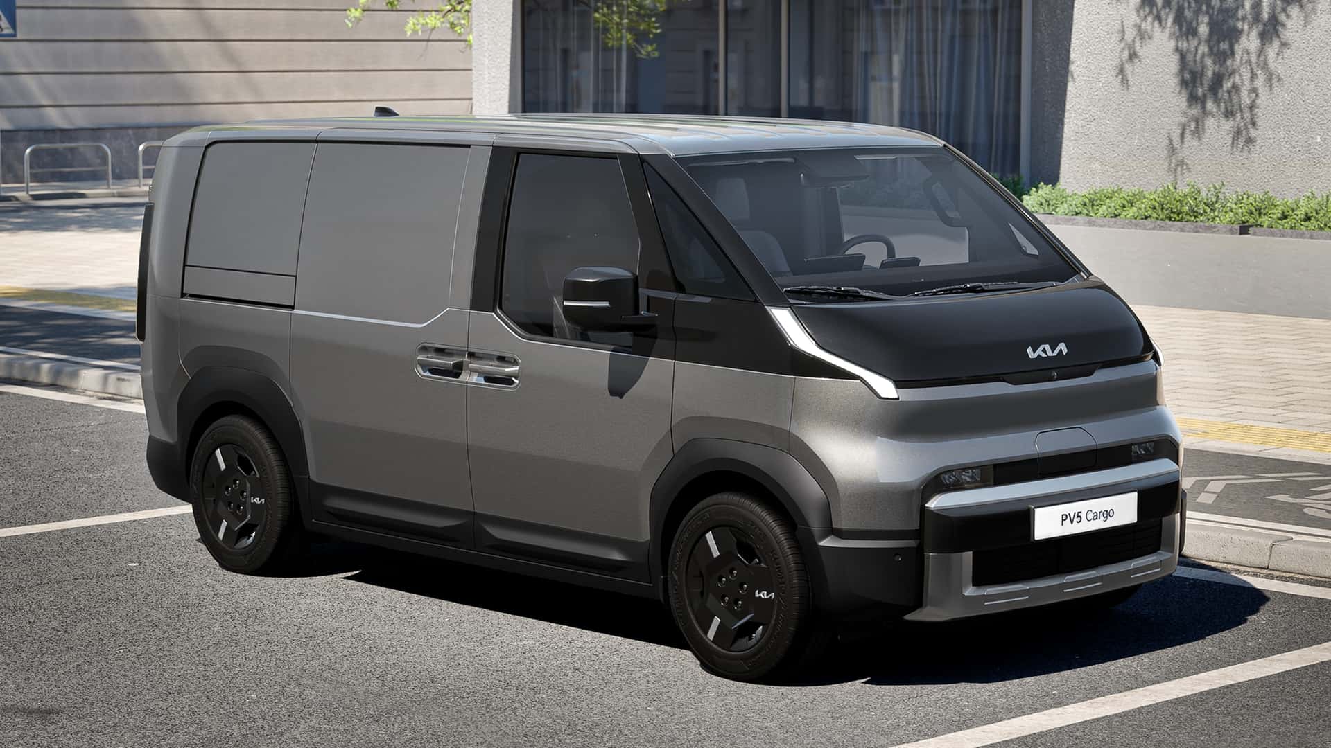 Kia PV5 vista frontale Kia PV5 vista frontale