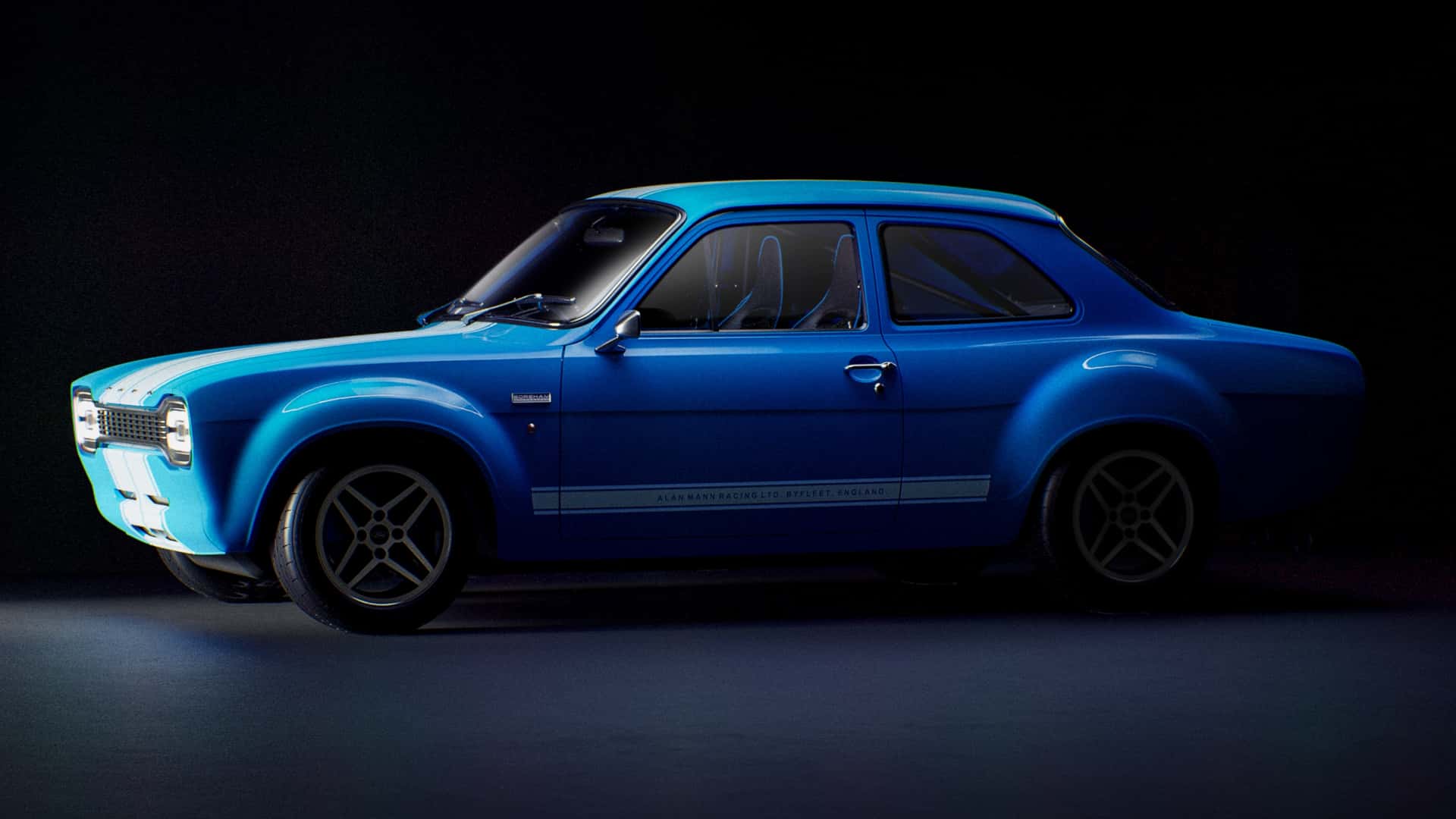 Ford Escort Mk1 RS, vista laterale