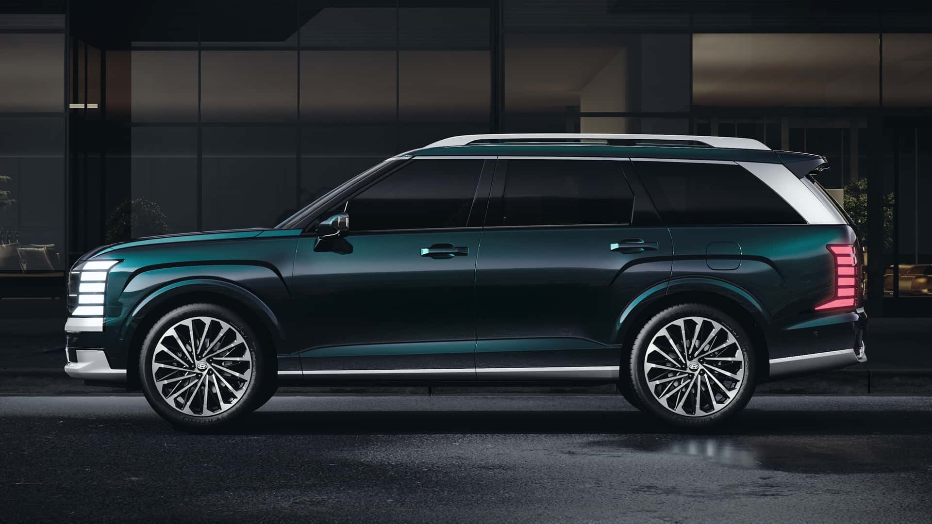 Hyundai Palisade vista laterale Hyundai Palisade vista laterale