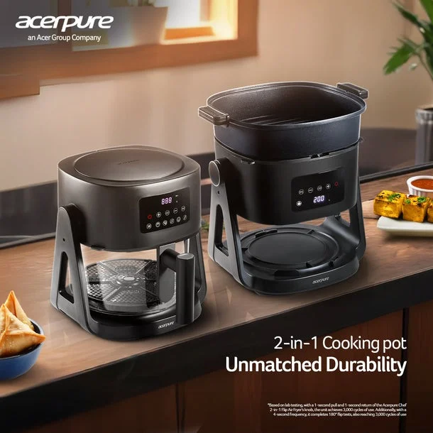 Friggitrice ad aria Chef 2-in-1 Flip. Illustrazione: Acerpure