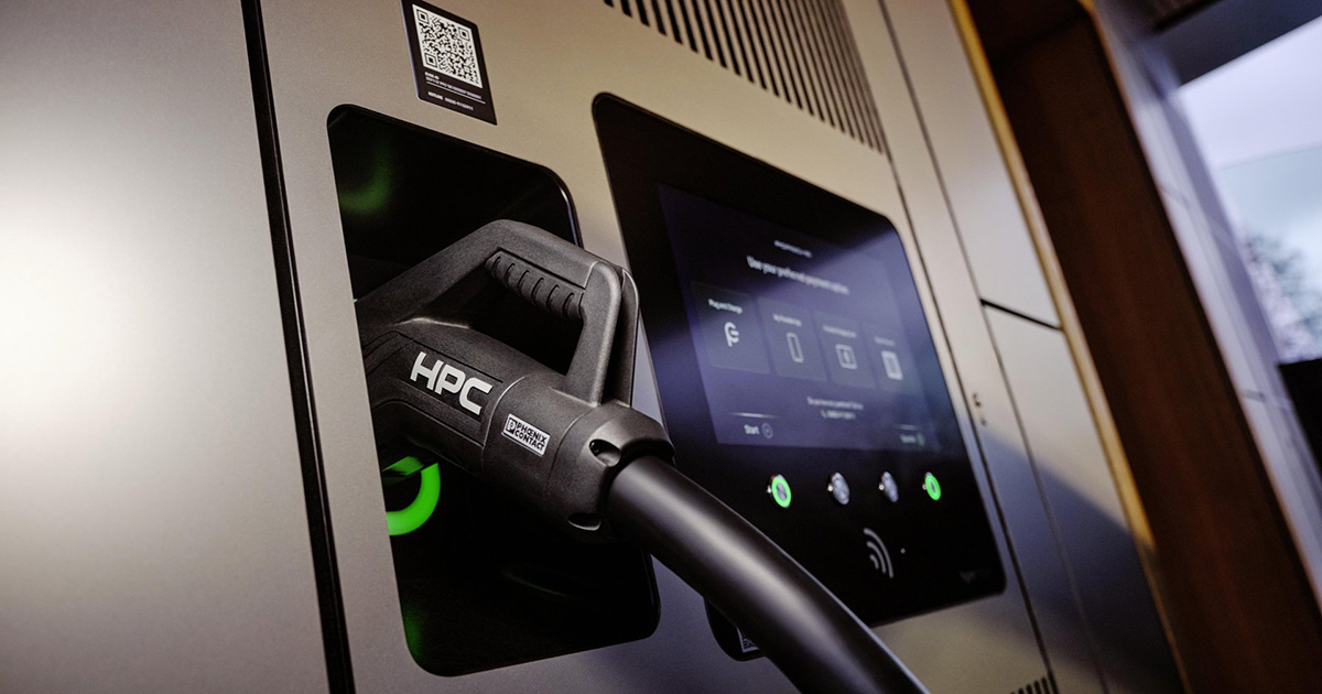Interno della Porsche Charging Lounge Interno della Porsche Charging Lounge