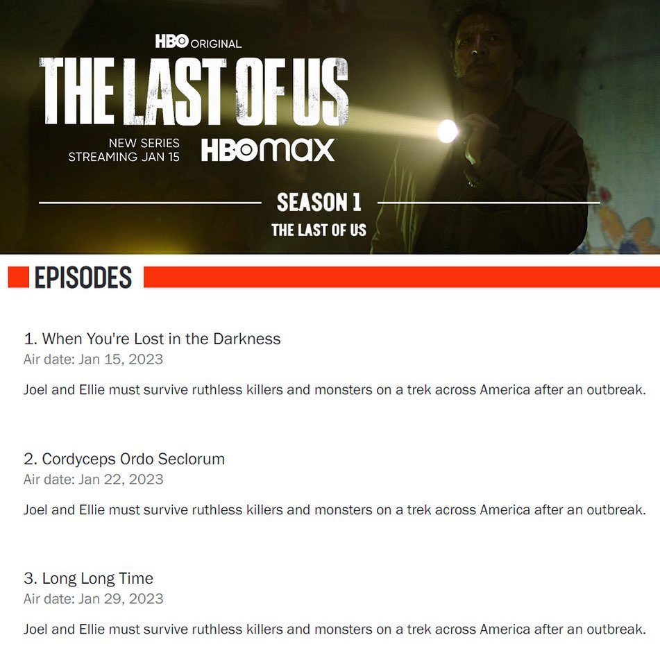 È tempo di rivelare i dettagli: i titoli dei primi 3 episodi dell'adattamento televisivo di The Last of Us sono apparsi su Rotten Tomatoes-2 È tempo di rivelare i dettagli: i titoli dei primi 3 episodi dell'adattamento televisivo di The Last of Us sono apparsi su Rotten Tomatoes-2