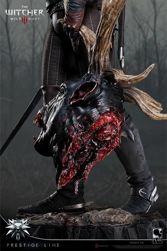 Dettaglio delle figure di Geralt e Ciri Dettaglio delle figure di Geralt e Ciri