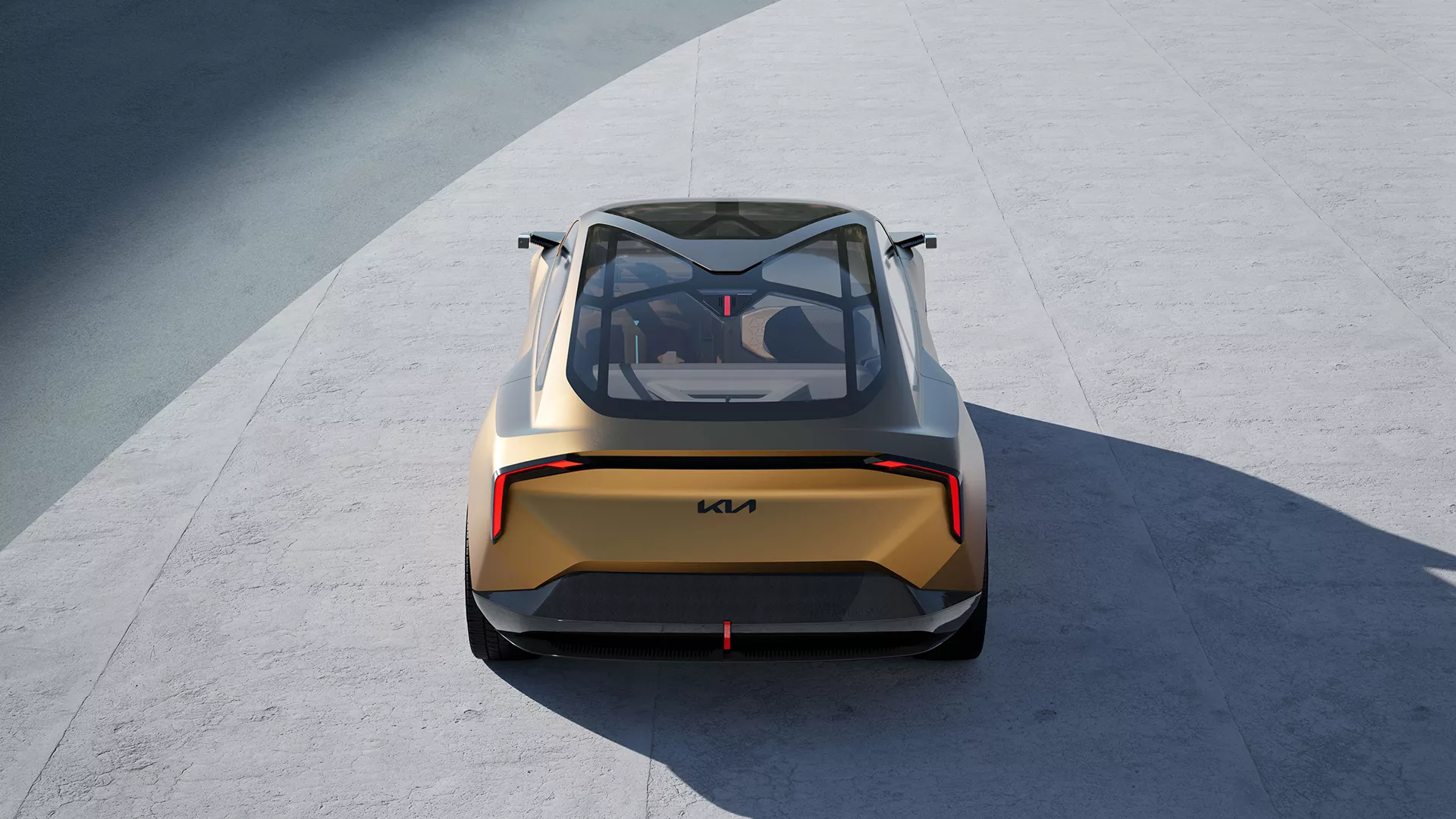 Vista posteriore del concept Kia Vision Meta Turismo