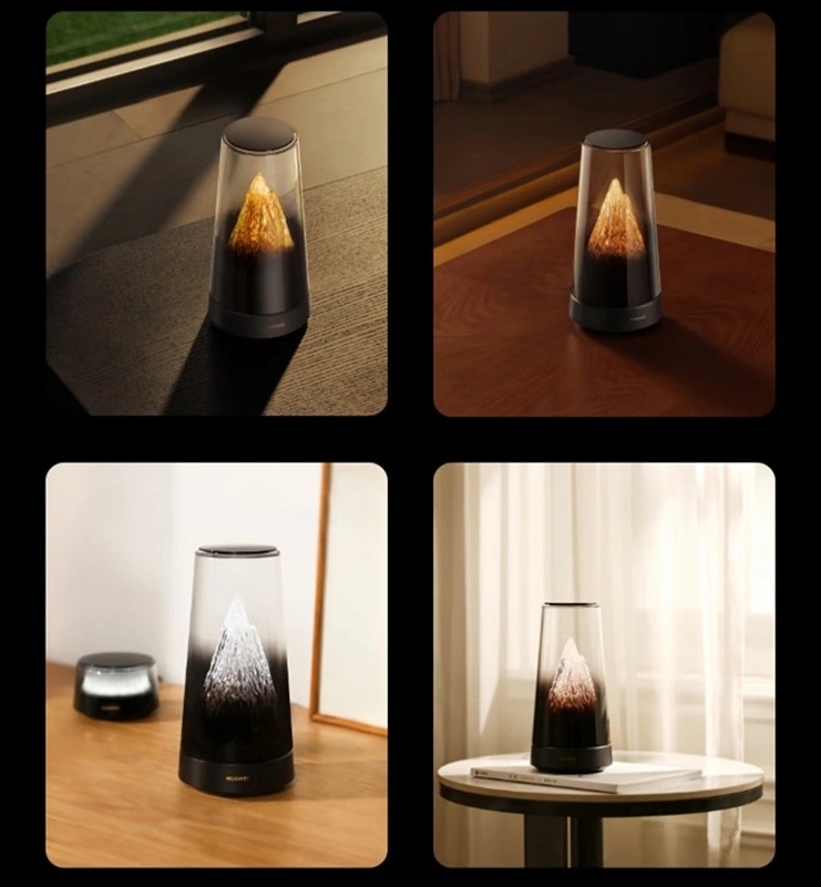 Huawei X3 Pro - router artistico in una custodia trasparente con una composizione decorativa