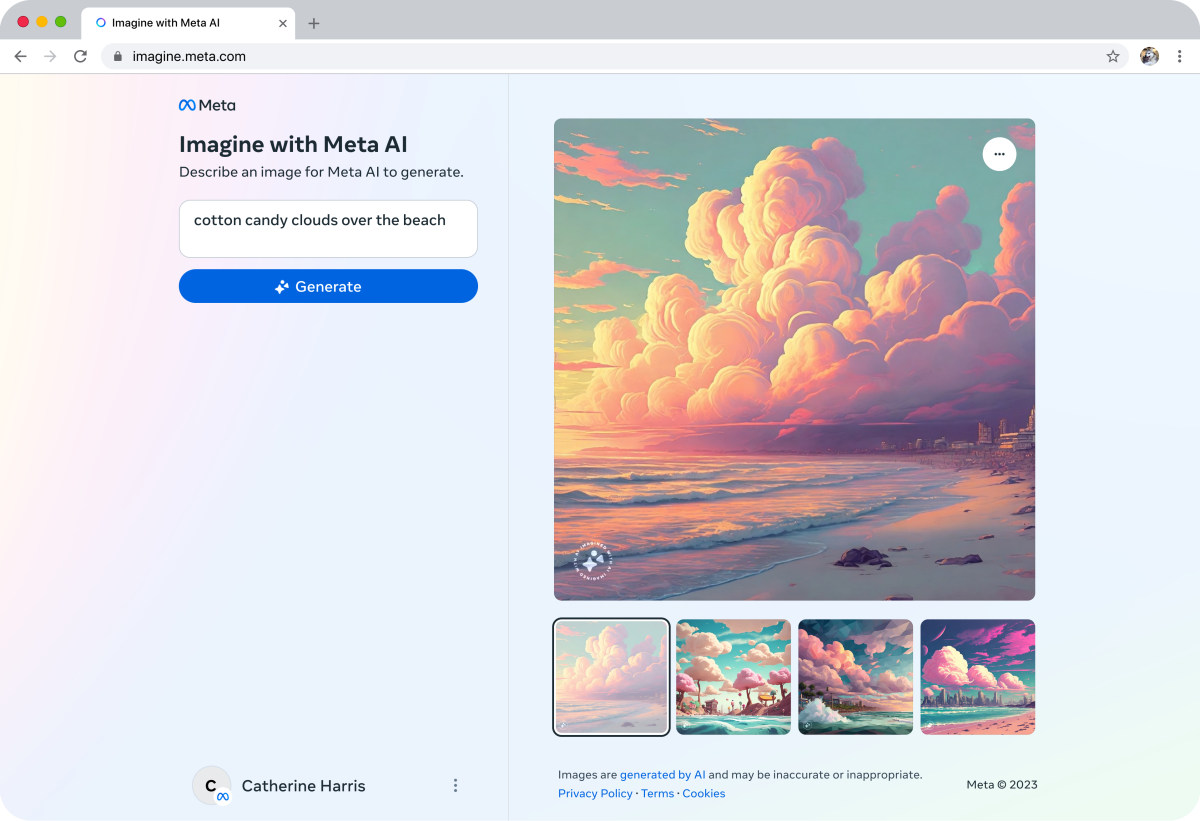 Meta ha rilasciato Imagine with Meta, un generatore di immagini AI-2 Meta ha rilasciato Imagine with Meta, un generatore di immagini AI-2
