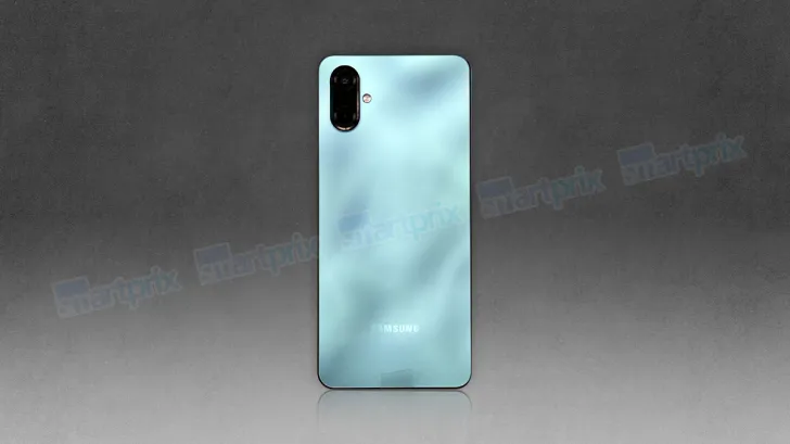Render di Samsung Galaxy F06 nel colore verde scuro Render di Samsung Galaxy F06 nel colore verde scuro