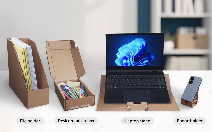 Confezione dei monitor Asus. Illustrazione: Asus Imballaggio dei monitor Asus