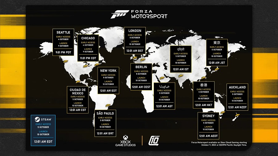 Scegliete voi: Gli sviluppatori di Forza Motorsport hanno pubblicato un elenco di 500 auto che saranno disponibili nel gioco e hanno indicato l'ora esatta di uscita del simulatore di corse in diverse regioni.-2