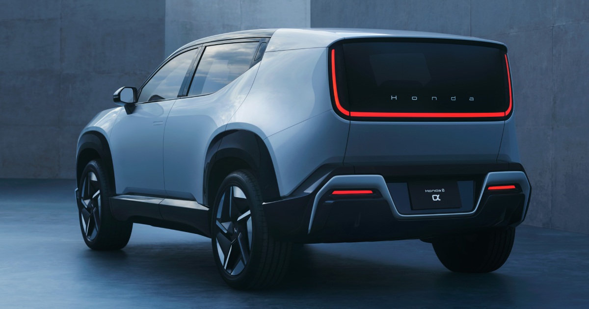 Parte laterale del prototipo Honda 0 Alpha