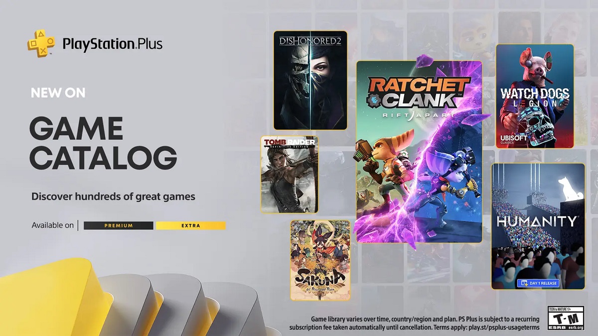 Un'interessante selezione di giochi attende gli abbonati a PlayStation Plus Extra e Premium nel mese di maggio. Il catalogo include la trilogia di Tomb Raider, Dishonored 2 e Ratchet & Clank: Rift Apart Un'interessante selezione di giochi attende gli abbonati a PlayStation Plus Extra e Premium nel mese di maggio. Il catalogo include la trilogia di Tomb Raider, Dishonored 2 e Ratchet & Clank: Rift Apart
