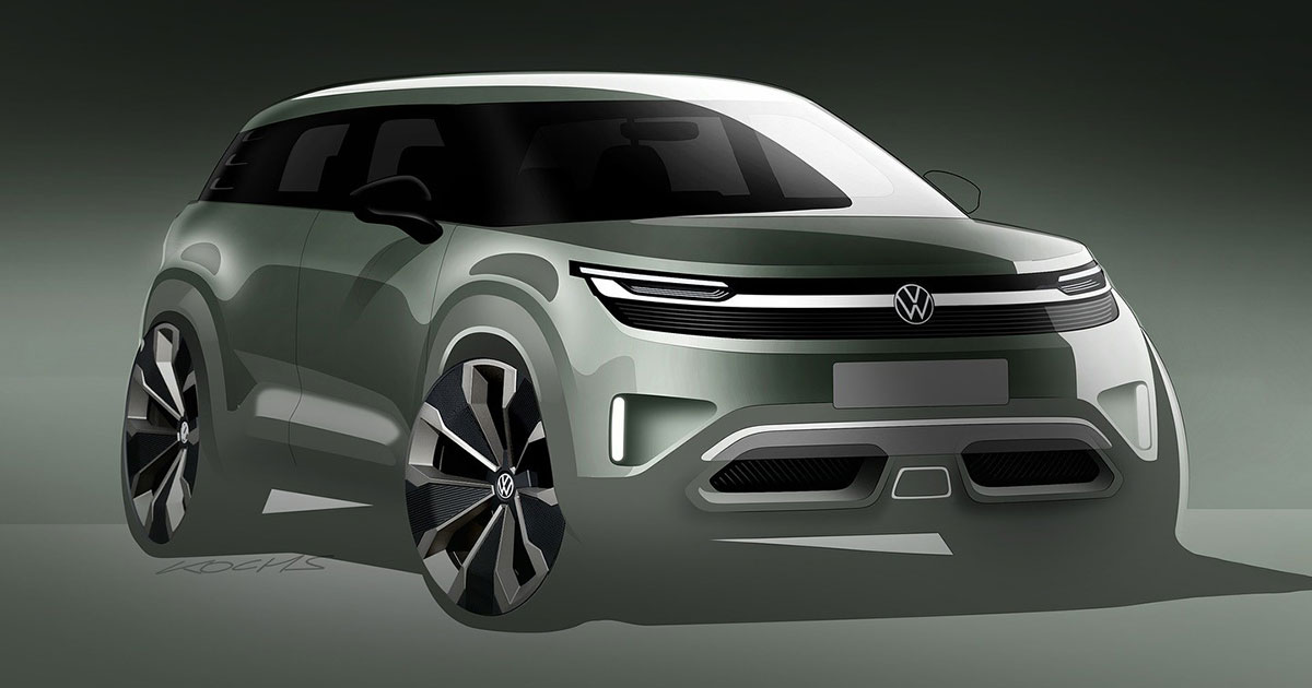 Crossover elettrico Volkswagen - concetto 1 Crossover elettrico Volkswagen - concetto 1