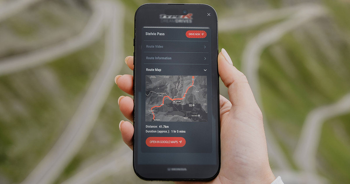 Mappa interattiva Honda Dream Drives