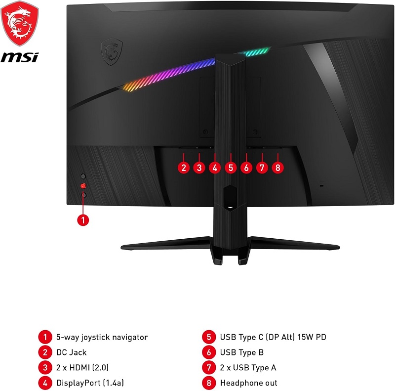Specifiche del monitor MSI MPG 325CQRXF Specifiche del monitor MSI MPG 325CQRXF