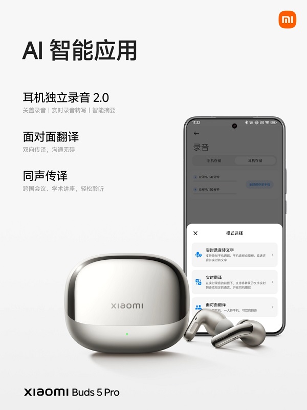 Xiaomi Buds 5 Pro - Immagine 1 Xiaomi Buds 5 Pro - Immagine 1