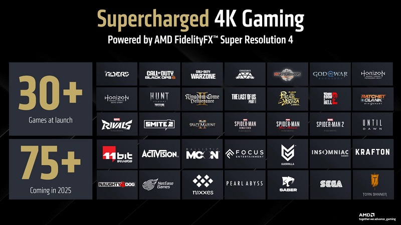 Titolo dell'immagine Dimostrazione della tecnologia AMD FSR 4