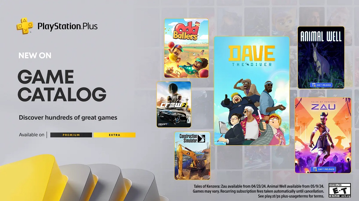 La selezione PlayStation Plus Extra e Premium di aprile è ora disponibile, con Dave the Diver, The Crew 2, Miasma Chronicles e una serie di altri giochi inclusi. La selezione PlayStation Plus Extra e Premium di aprile è ora disponibile, con Dave the Diver, The Crew 2, Miasma Chronicles e una serie di altri giochi inclusi.