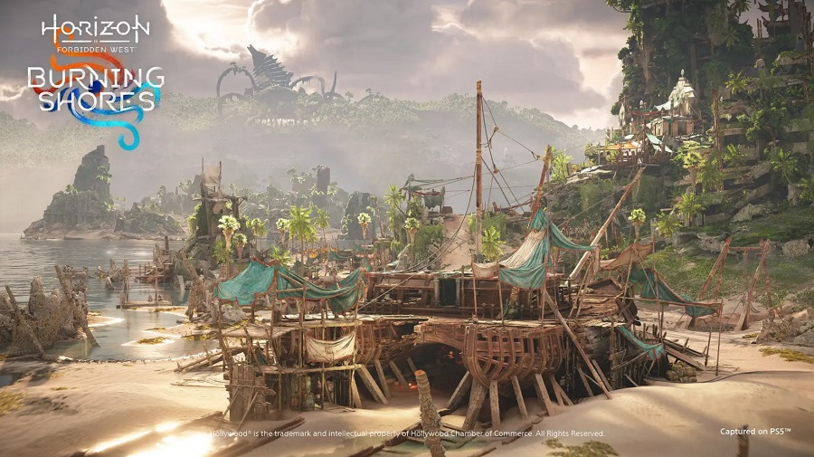 Sony ha pubblicato nuovi screenshot dell'add-on Burning Shores per Horizon Forbidden West. Viene mostrato anche un breve filmato della tribù dei Quen Navigator.-5 Sony ha pubblicato nuovi screenshot dell'add-on Burning Shores per Horizon Forbidden West. Viene mostrato anche un breve filmato della tribù dei Quen Navigator.-5