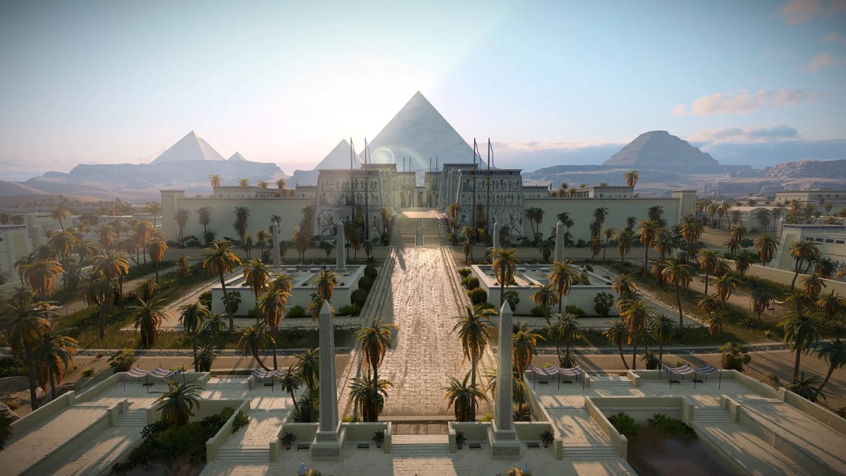 I primi screenshot di Total War: Pharaoh mostrano la maestosa città dell'antico Egitto e lo spettacolare paesaggio del deserto sabbioso. I primi screenshot di Total War: Pharaoh mostrano la maestosa città dell'antico Egitto e lo spettacolare paesaggio del deserto sabbioso.