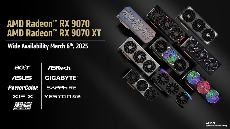 Titolo dell'immagine Schede grafiche partner di AMD da Asus, Acer, Sapphire e Gigabyte