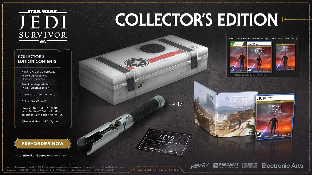 Tutto ciò di cui un vero Jedi ha bisogno: Star Wars Jedi: Survivor Collector's Edition presenta Tutto ciò di cui un vero Jedi ha bisogno: Star Wars Jedi: Survivor Collector's Edition presenta