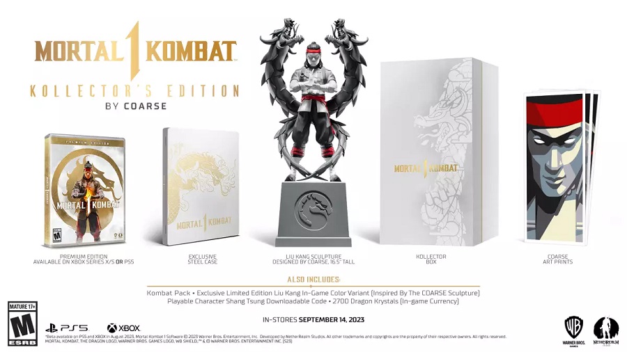 Sono state rilasciate tre edizioni del gioco di combattimento Mortal Kombat 1. L'edizione da collezione includerà una bella statuetta dell'antagonista principale del gioco.-2 Sono state rilasciate tre edizioni del gioco di combattimento Mortal Kombat 1. L'edizione da collezione includerà una bella statuetta dell'antagonista principale del gioco.-2