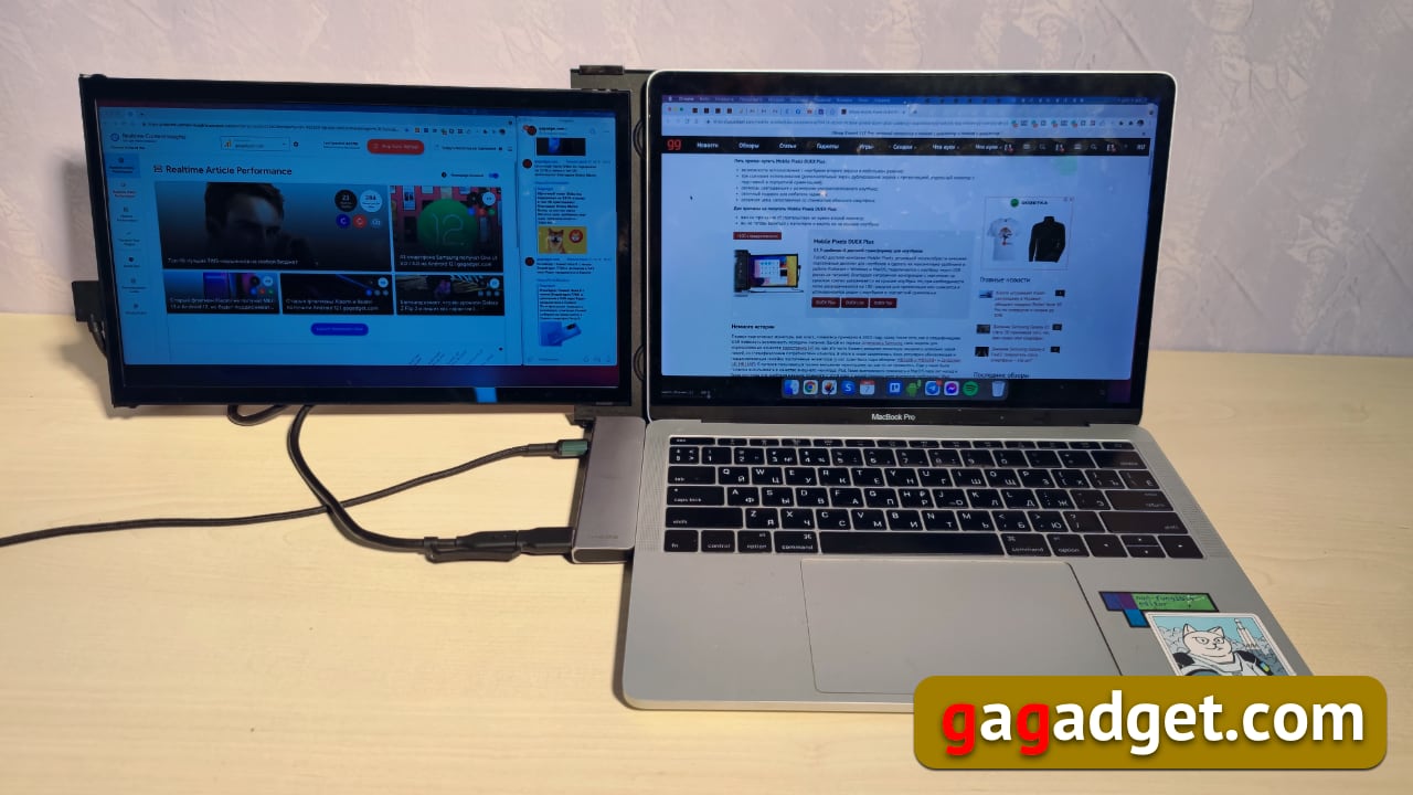 Come raddoppiare lo schermo del tuo laptop e rimanere mobile: la recensione del monitor trasformatore USB Mobile Pixels DUEX Plus-47