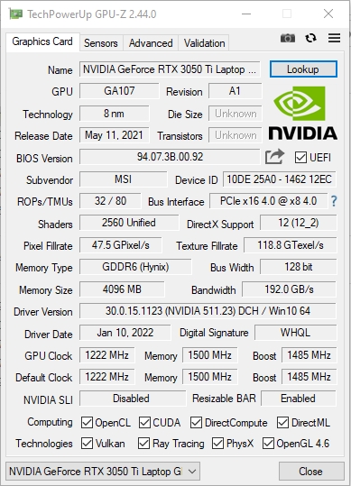 Recensione MSI Katana GF66 11UD: un'arma pratica per un samurai virtuale-37 Recensione MSI Katana GF66 11UD: un'arma pratica per un samurai virtuale-37