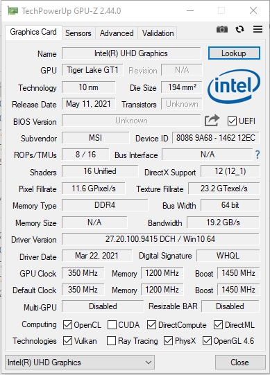 Recensione MSI Katana GF66 11UD: un'arma pratica per un samurai virtuale-38 Recensione MSI Katana GF66 11UD: un'arma pratica per un samurai virtuale-38