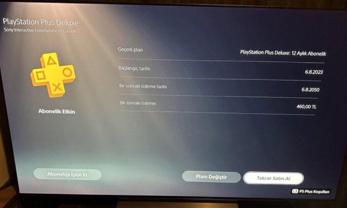 Gli ottimisti tra noi, ovvero perché un giocatore turco si è abbonato a PS Plus fino al 2050-2 Gli ottimisti tra noi, ovvero perché un giocatore turco si è abbonato a PS Plus fino al 2050-2