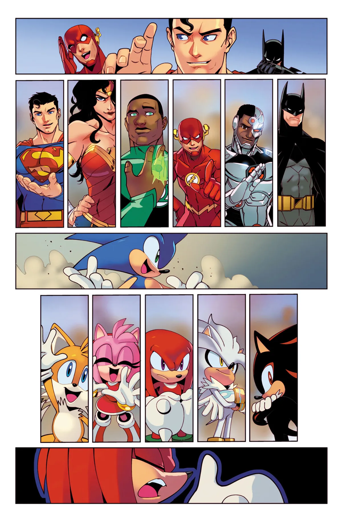 Personaggi dei fumetti DC X Sonic the Hedgehog Personaggi dei fumetti DC X Sonic the Hedgehog