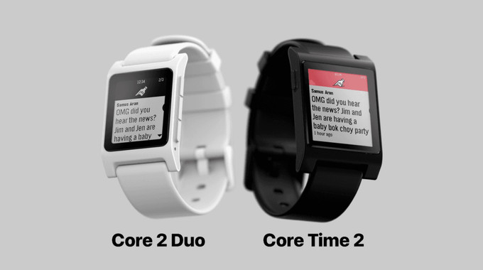Ora sono il Pebble 2 Duo e il Pebble Time 2. Illustrazione: Pebble
