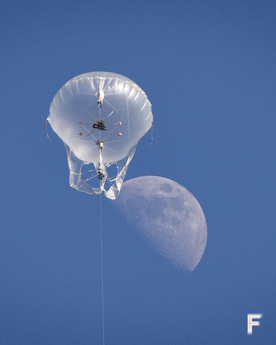 Aerostato in azione