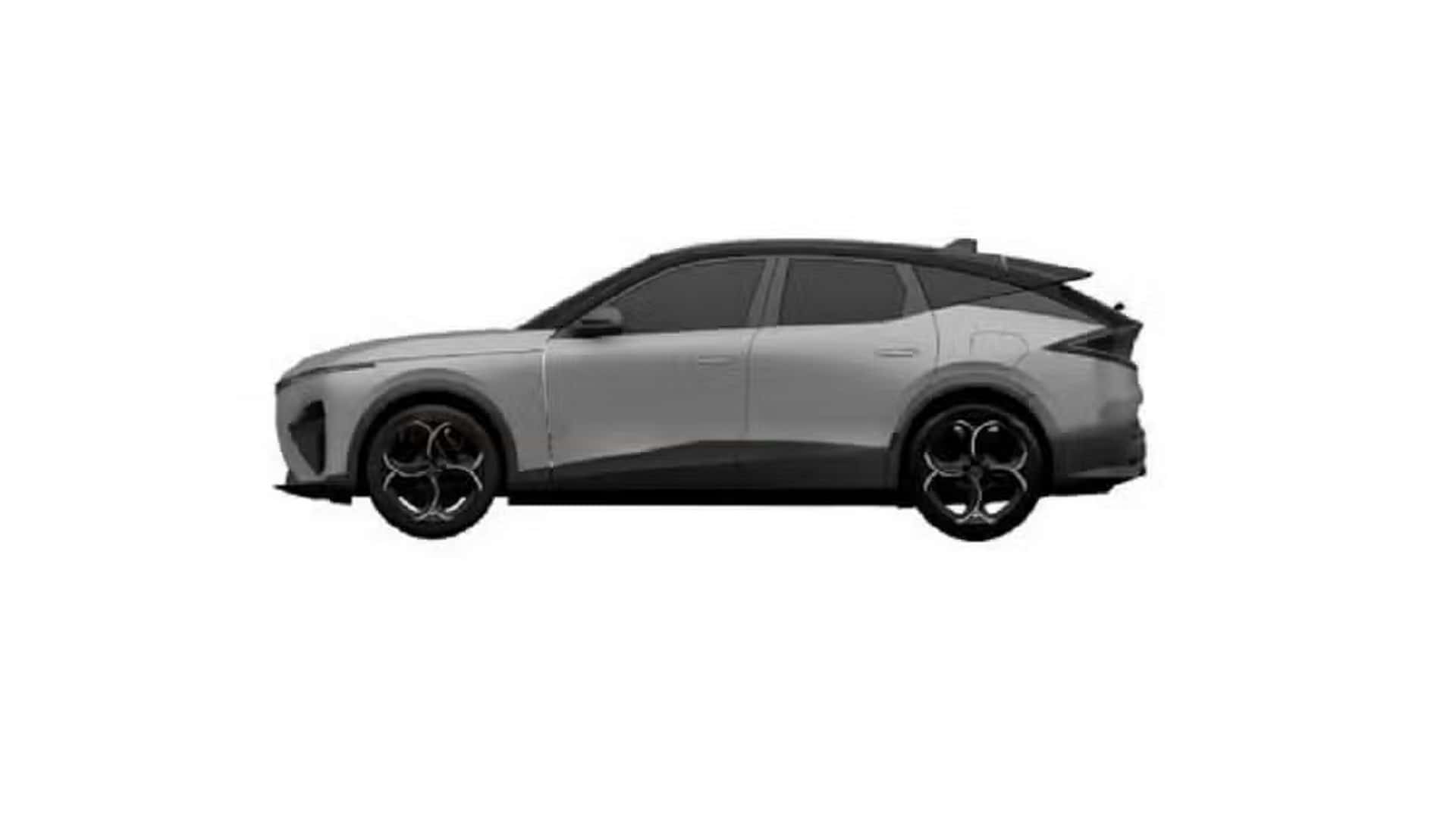 Design della parte anteriore dell'Alfa Romeo Stelvio 2025 Design della parte anteriore dell'Alfa Romeo Stelvio 2025