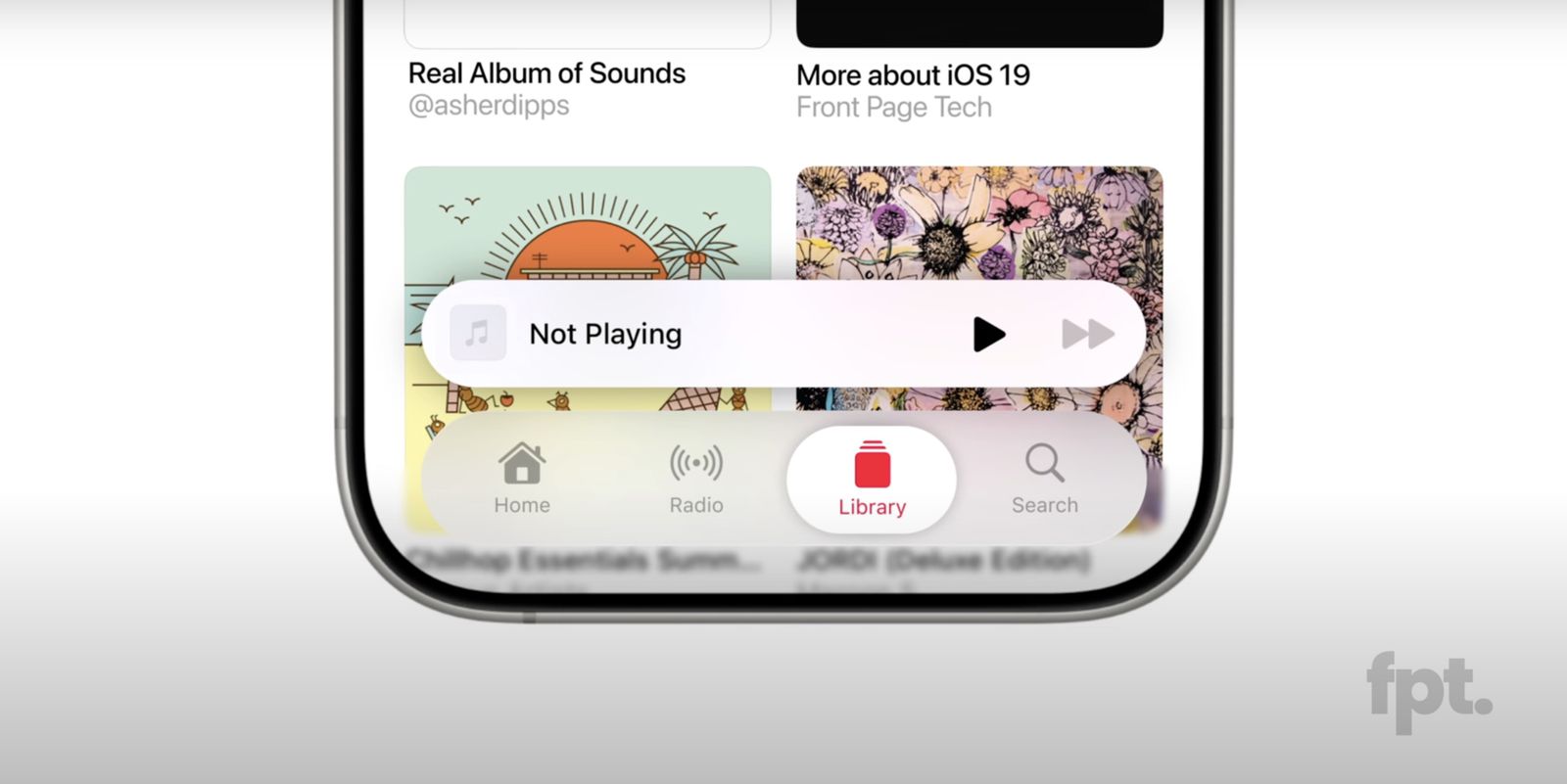 Presunta barra delle schede di iOS 19 Presunta barra delle schede di iOS 19