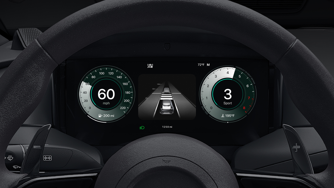 Cruscotto CarPlay Ultra con funzione ADAS
