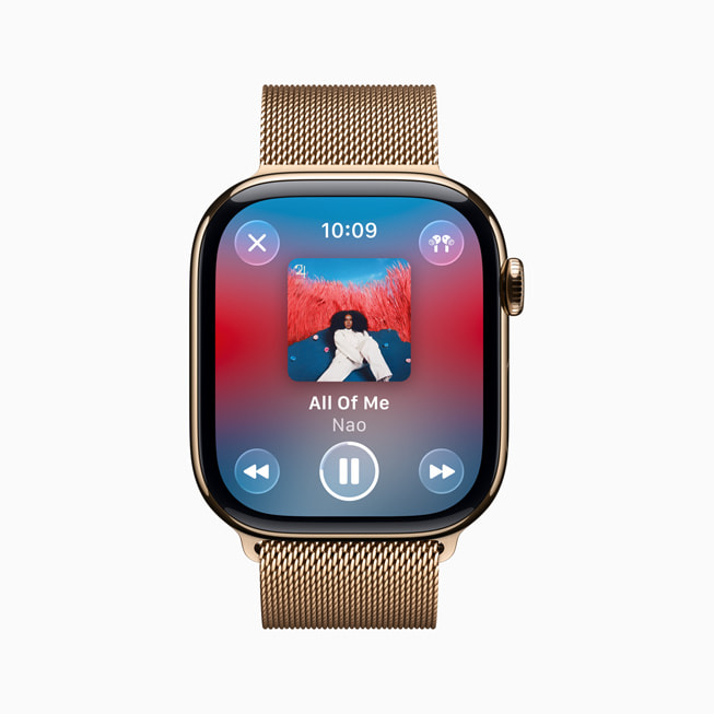 Design aggiornato di Now Playing in watchOS 26