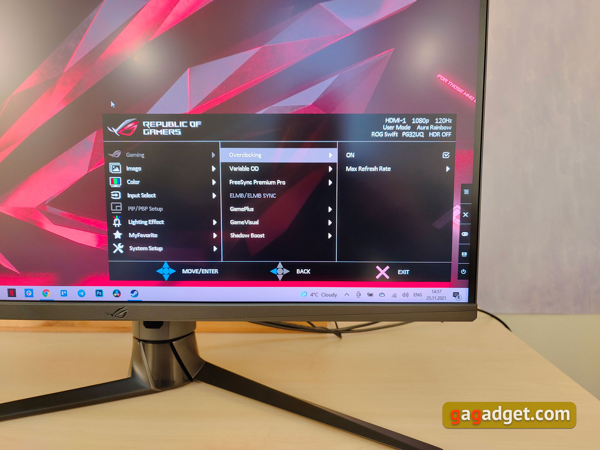 Recensione ASUS ROG Swift PG32UQ: monitor da gioco 4K a punti quantici-34